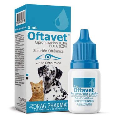 Oftavet 5 mL (Ciprofloxacino) / VENTA CON RECETA SAG